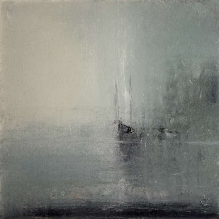 Bahía paraiso, óleo sobre lienzo 50x50 cm