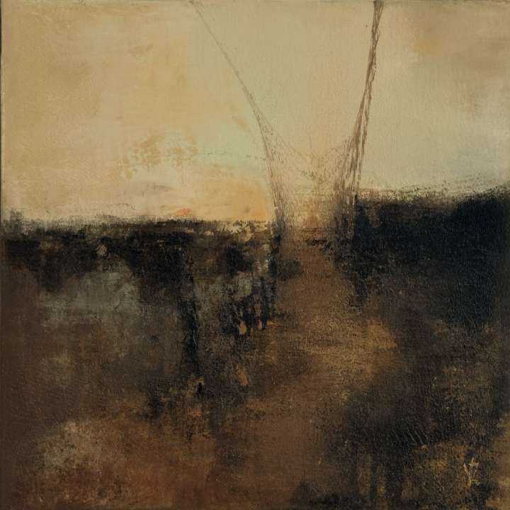 Caminito, óleo sobre lienzo 40x40 cm