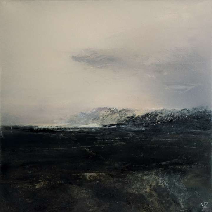 Desierto al mar, óleo sobre lienzo 70x70 cm