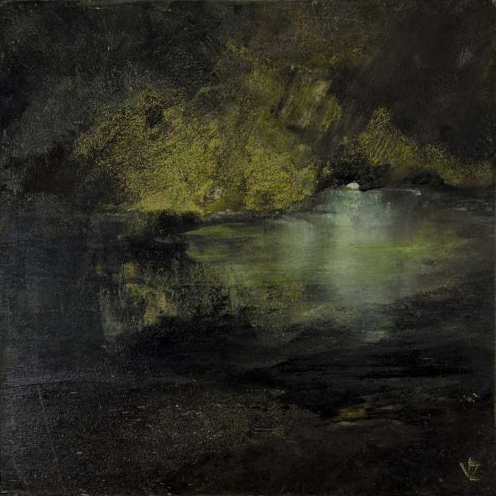 Espejo interno, óleo sobre lienzo 50x50 cm