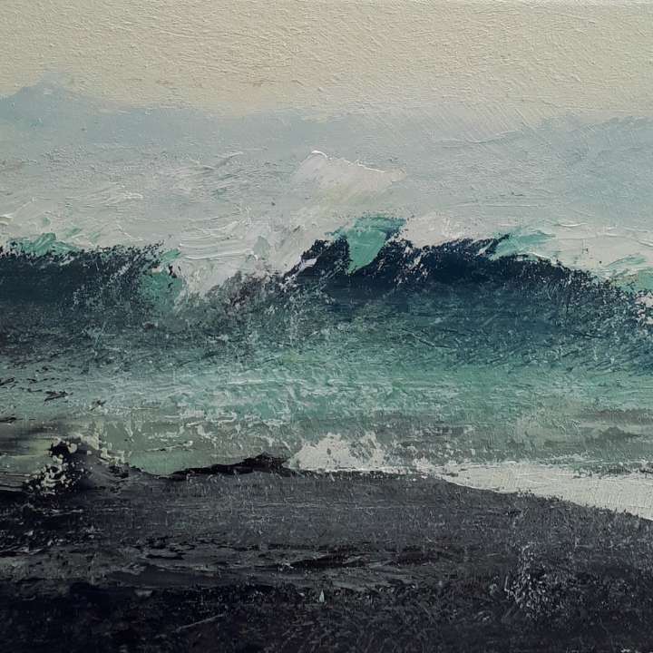 Mirada anterior óleo sobre lienzo 27x35 cm